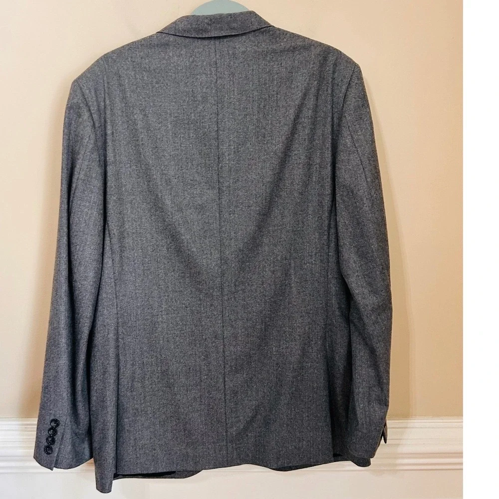 J.Crew Ludlow Blazer Sportscoat 40R Grey Vitale Barberis Canonico 100% Wool
